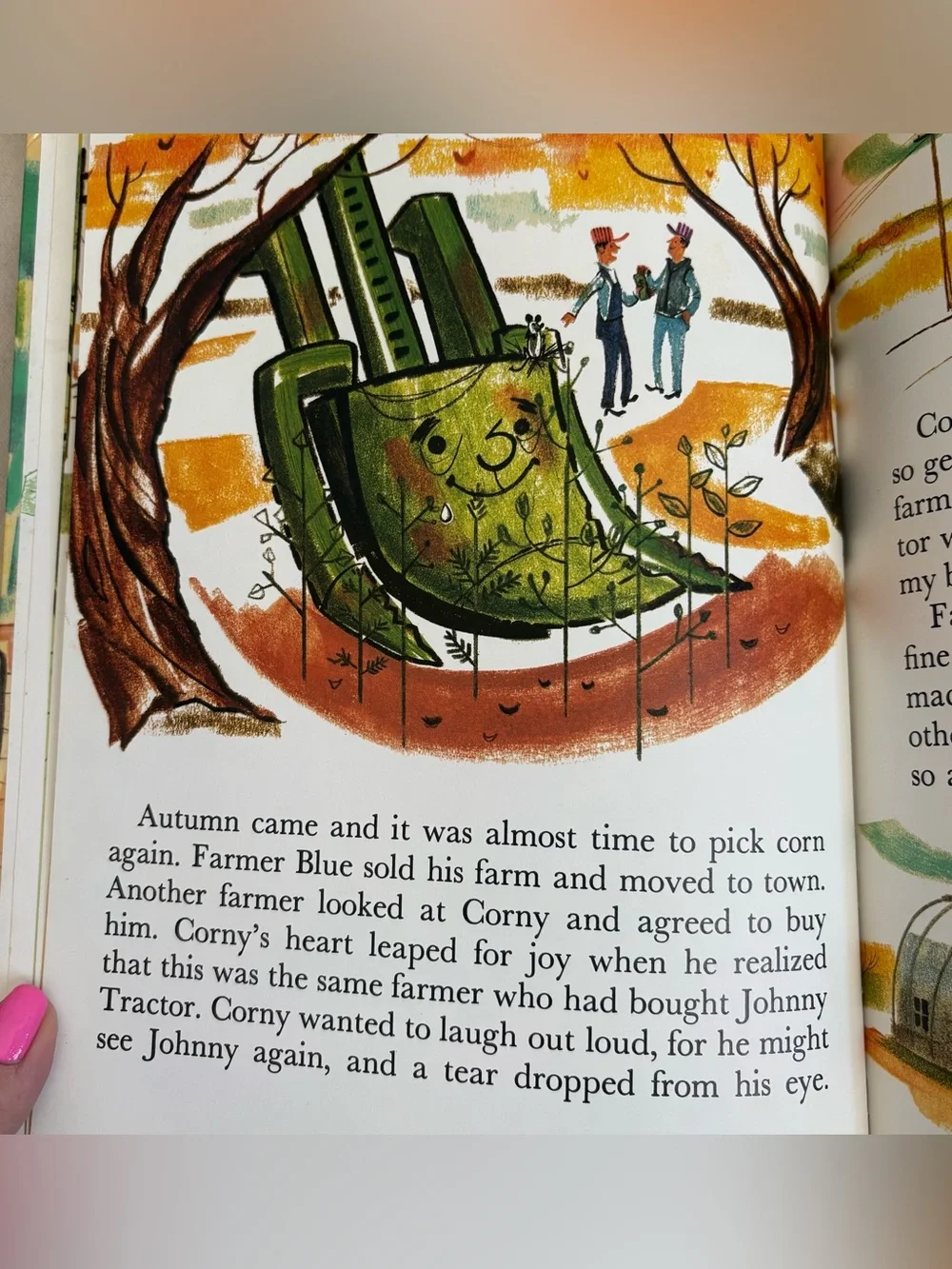 Vintage John Deere Corny Cornpicker Finds a Home HC Storybook 1988 Original